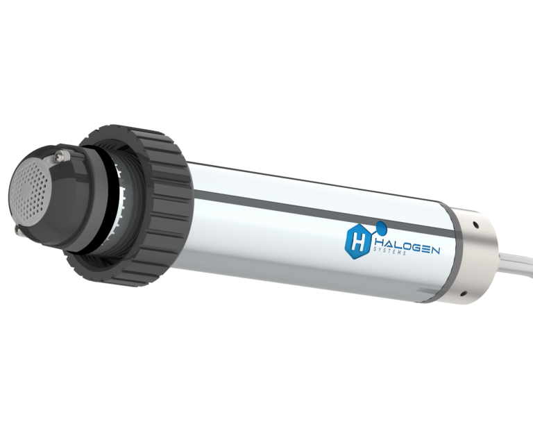 Chlorine analyzer with 2" PVC collar